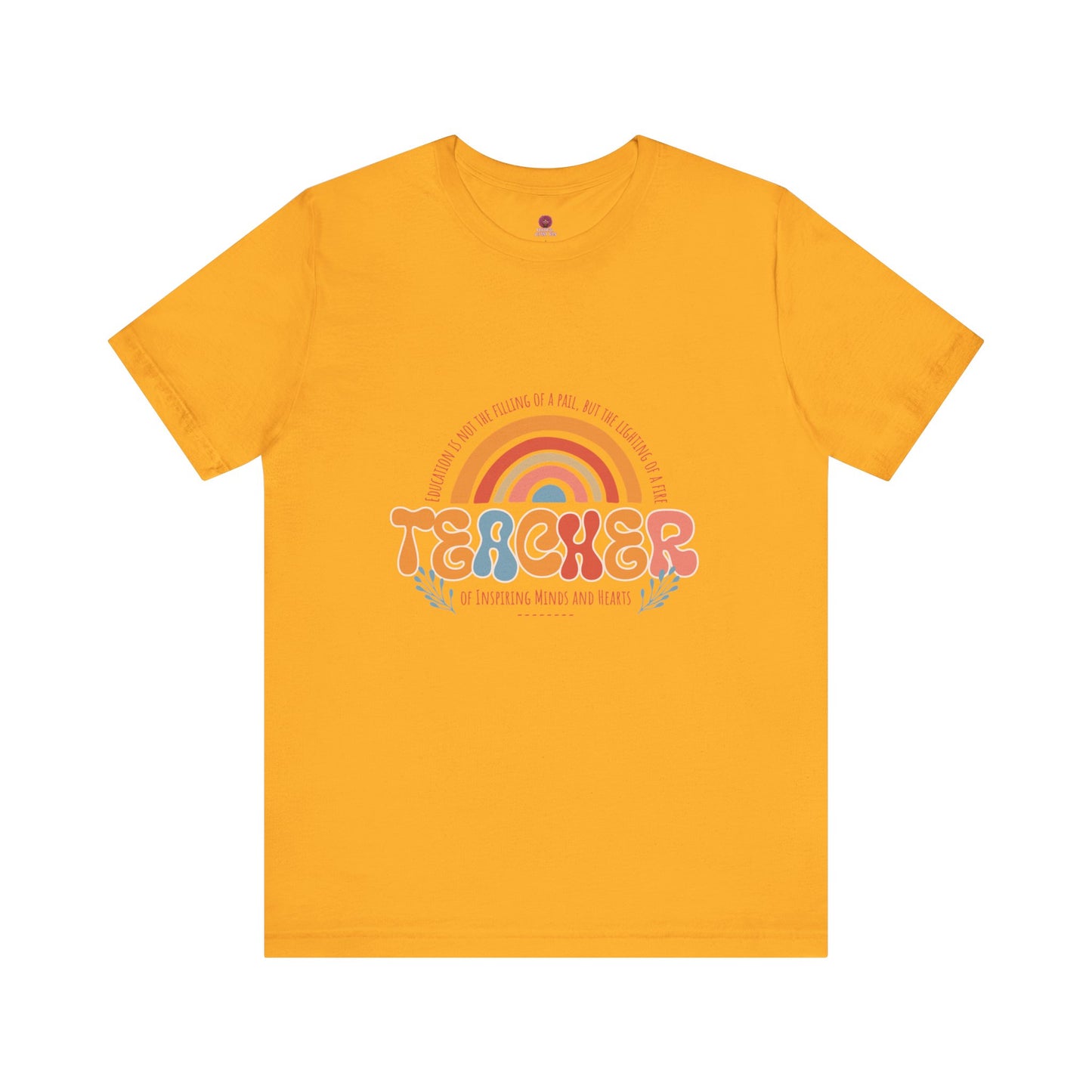 Teacher Appreciation Rainbow Tee, Teacher Gift, Unisex Graphic Shirt, Cute Teacher T-Shirt, Back to School Apparel