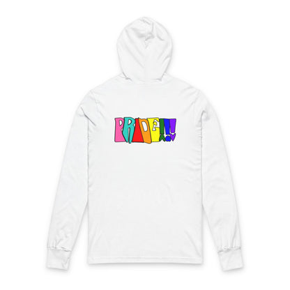 Colorful Front and Back Graphic Pride Unisex Long Sleeve Hooded Tee- Why? You Support "a man"" Statement Shirt