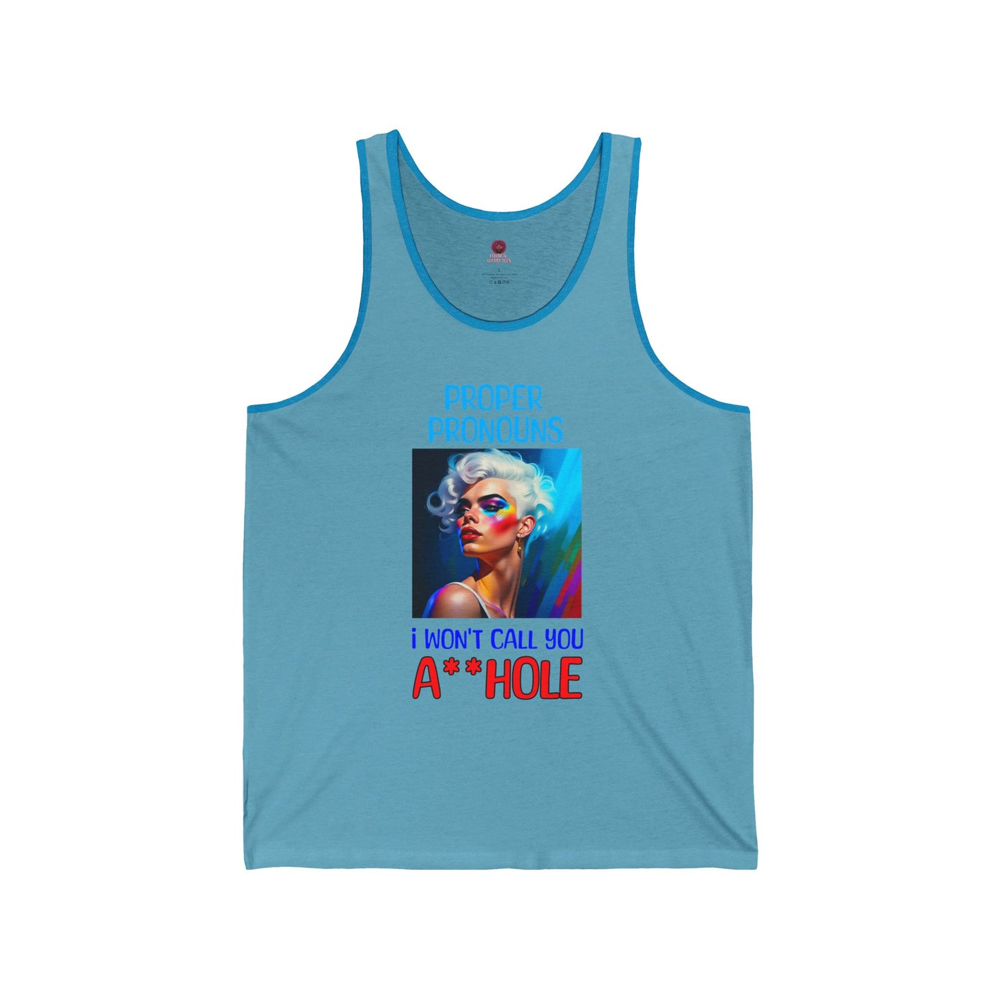 Pride Graphic Tank Top: Call Me by My Proper Pronouns