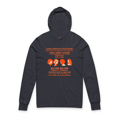 'Intellectually Educated Women Sniff Your Bullshit' Unisex Long Sleeve Hooded Tee - Perfect for Feminists, Book Lovers, Gift for Her