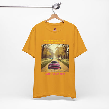 I Know My Way Home Unisex Graphic Tee - Vintage Car Design