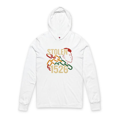 'Stolen 1526' Design, Casual Streetwear, Unisex Long Sleeve Hooded T-Shirt, Empowerment Fashion