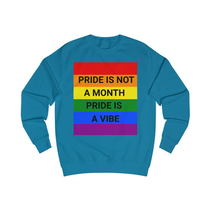 Pride Vibe Unisex Graphic Sweatshirt, LGBTQ+ Pride Month Apparel, Rainbow Pride Clothing