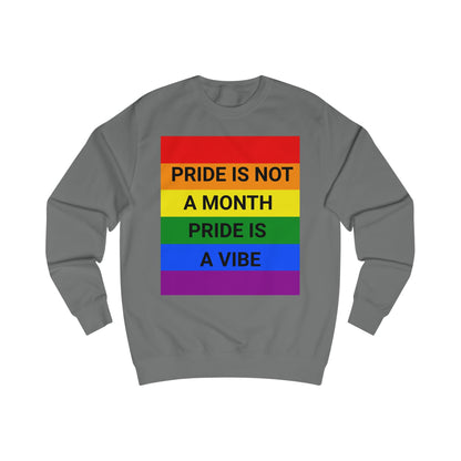 Pride Vibe Unisex Graphic Sweatshirt, LGBTQ+ Pride Month Apparel, Rainbow Pride Clothing