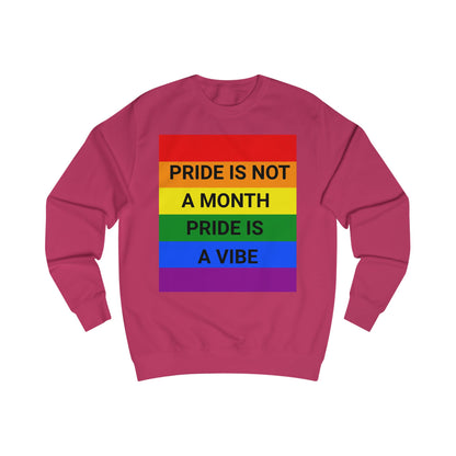 Pride Vibe Unisex Graphic Sweatshirt, LGBTQ+ Pride Month Apparel, Rainbow Pride Clothing