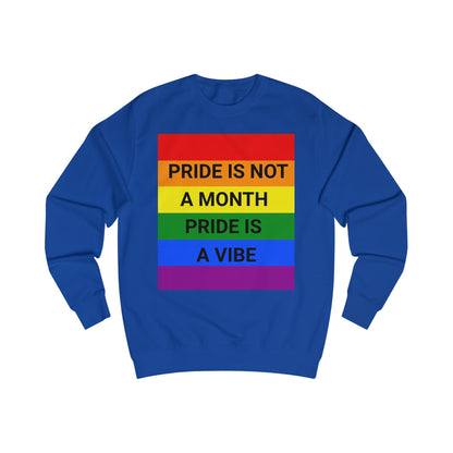 Pride Vibe Unisex Graphic Sweatshirt, LGBTQ+ Pride Month Apparel, Rainbow Pride Clothing