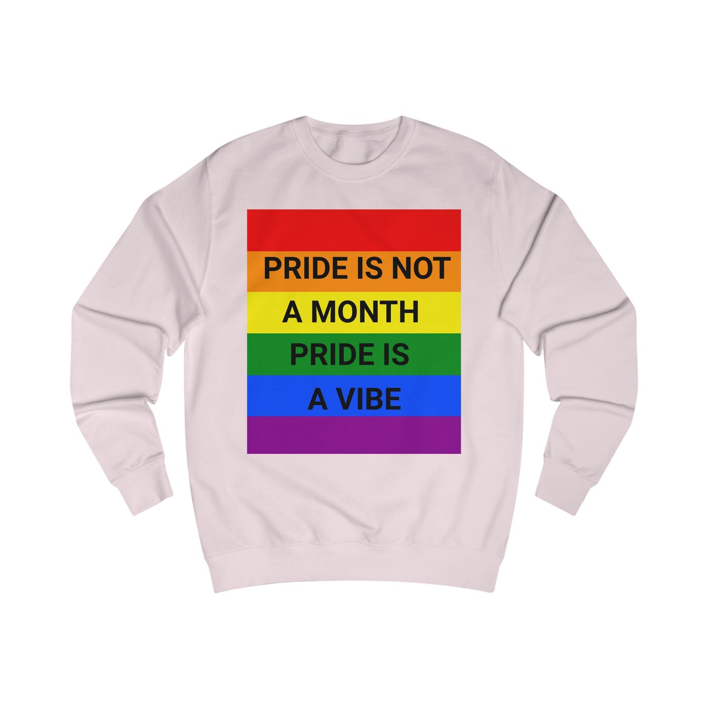 Pride Vibe Unisex Graphic Sweatshirt, LGBTQ+ Pride Month Apparel, Rainbow Pride Clothing