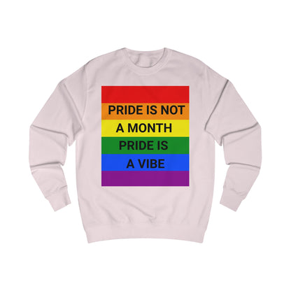 Pride Vibe Unisex Graphic Sweatshirt, LGBTQ+ Pride Month Apparel, Rainbow Pride Clothing