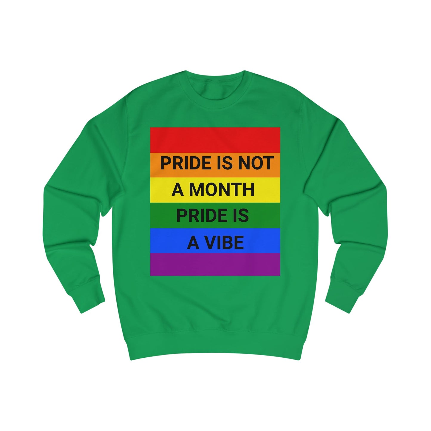 Pride Vibe Unisex Graphic Sweatshirt, LGBTQ+ Pride Month Apparel, Rainbow Pride Clothing