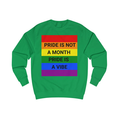 Pride Vibe Unisex Graphic Sweatshirt, LGBTQ+ Pride Month Apparel, Rainbow Pride Clothing