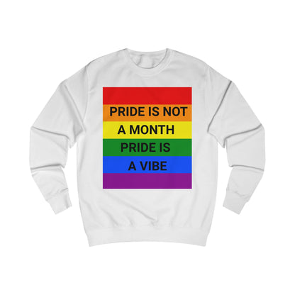 Pride Vibe Unisex Graphic Sweatshirt, LGBTQ+ Pride Month Apparel, Rainbow Pride Clothing