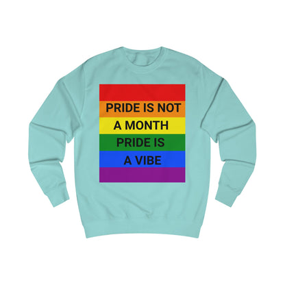 Pride Vibe Unisex Graphic Sweatshirt, LGBTQ+ Pride Month Apparel, Rainbow Pride Clothing