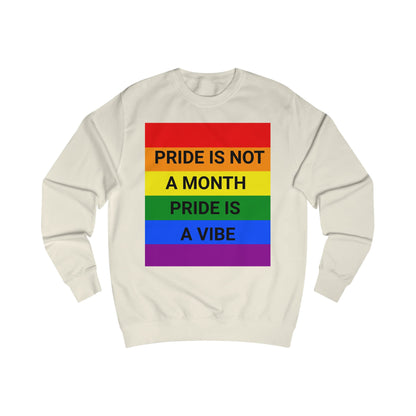 Pride Vibe Unisex Graphic Sweatshirt, LGBTQ+ Pride Month Apparel, Rainbow Pride Clothing