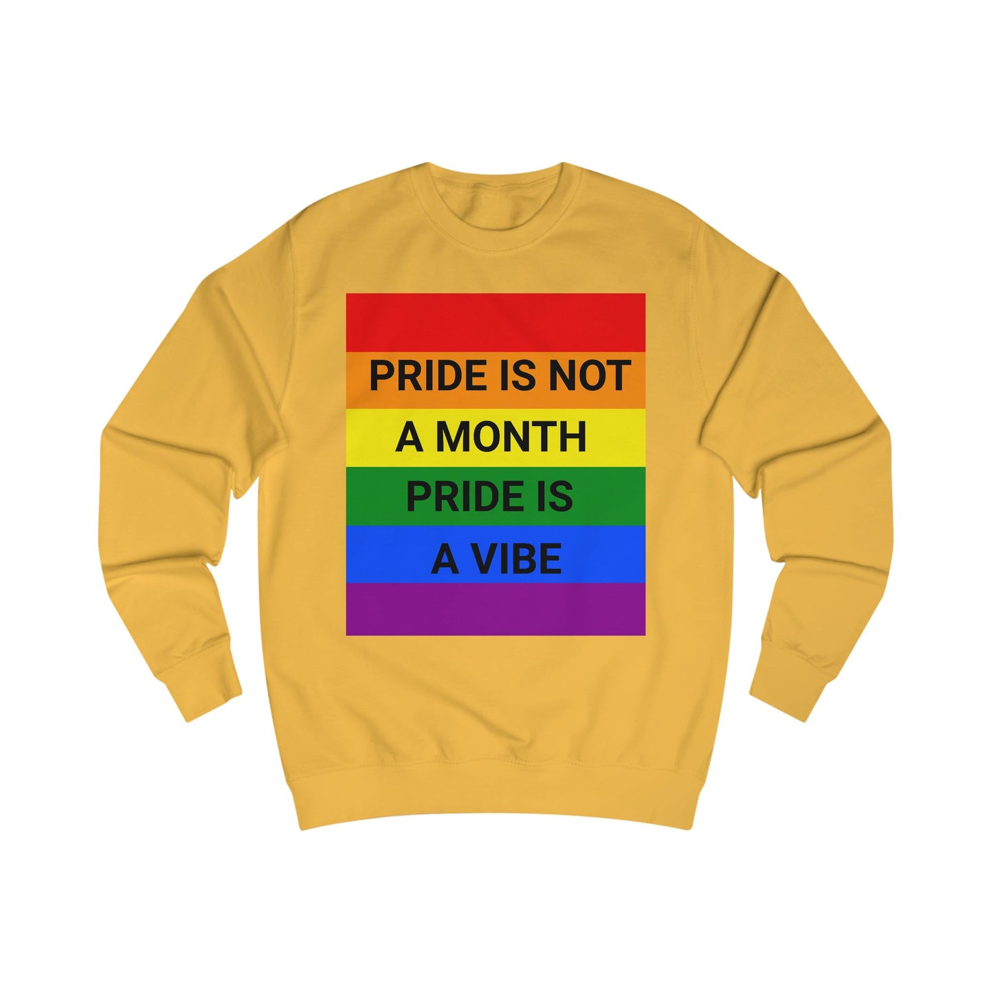 Pride Vibe Unisex Graphic Sweatshirt, LGBTQ+ Pride Month Apparel, Rainbow Pride Clothing