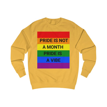 Pride Vibe Unisex Graphic Sweatshirt, LGBTQ+ Pride Month Apparel, Rainbow Pride Clothing