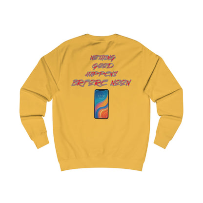 Nothing Good Happens Before Noon, Back Print Sweatshrt  | Casual Wear, Gift for Friends, Birthday Top, Everyday Comfort