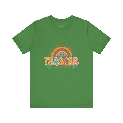 Teacher Appreciation Rainbow Tee, Teacher Gift, Unisex Graphic Shirt, Cute Teacher T-Shirt, Back to School Apparel