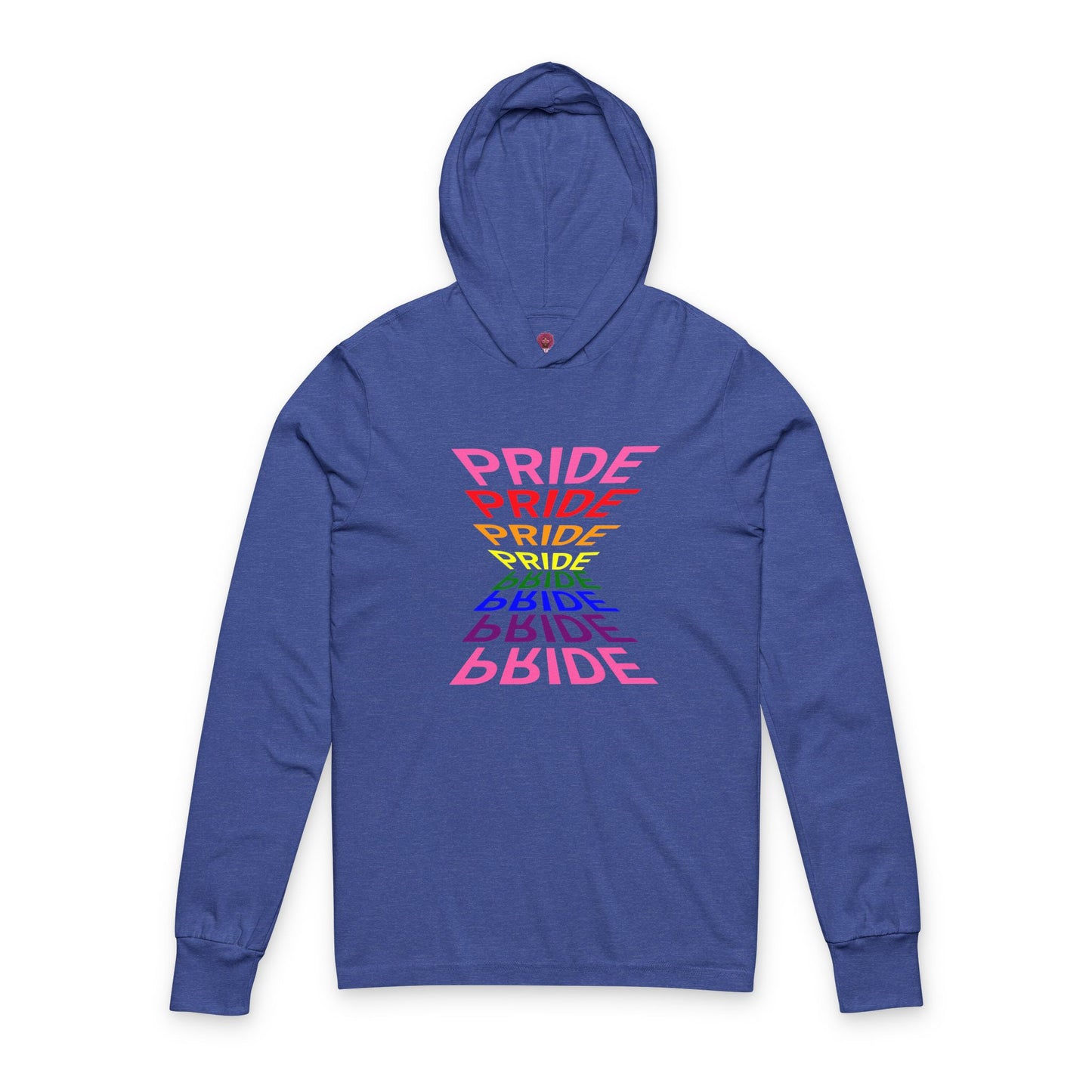 "Pride" Graphic Long Sleeve Hooded Tee, Unisex Pride Shirt, LGBTQ+ Awareness Top