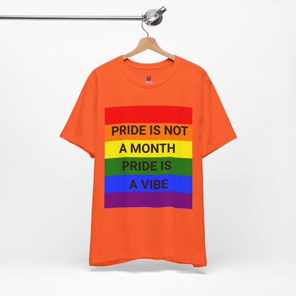 Pride Vibe Unisex Graphic T-Shirt, LGBTQ+ Pride Month Apparel, Rainbow Pride Clothing