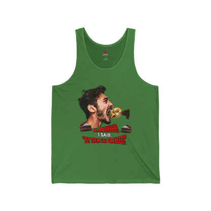 Funny Let Them Eat Cake, Unisex Tank Top, Humorous Gift