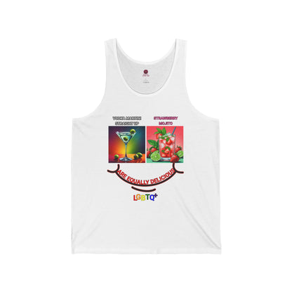 LGBTQ+ All Equally Delicious Cocktails Short Sleeve Tee - Fun Pride Tank Top for Celebrations