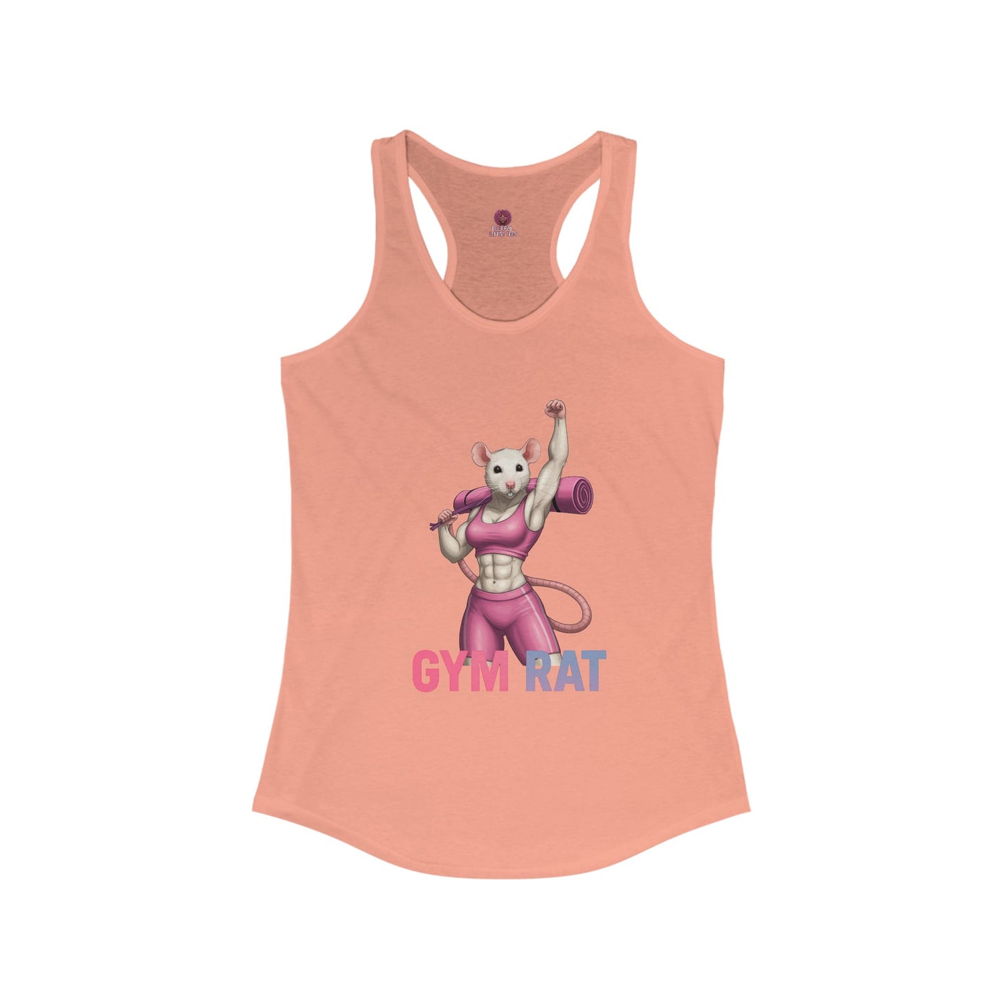 Gym Rat Women's Racerback Tank Top, Fitness Motivational Shirt, Cute Workout Top, Gift for Gym Lovers