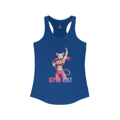 Gym Rat Women's Racerback Tank Top, Fitness Motivational Shirt, Cute Workout Top, Gift for Gym Lovers