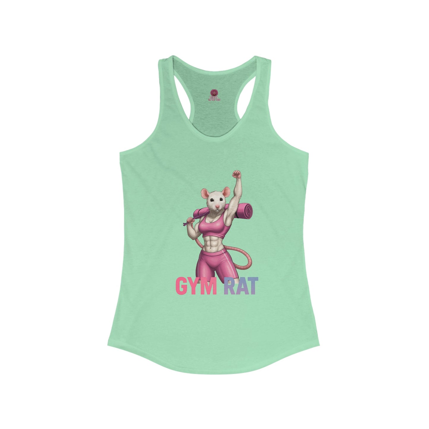 Gym Rat Women's Racerback Tank Top, Fitness Motivational Shirt, Cute Workout Top, Gift for Gym Lovers