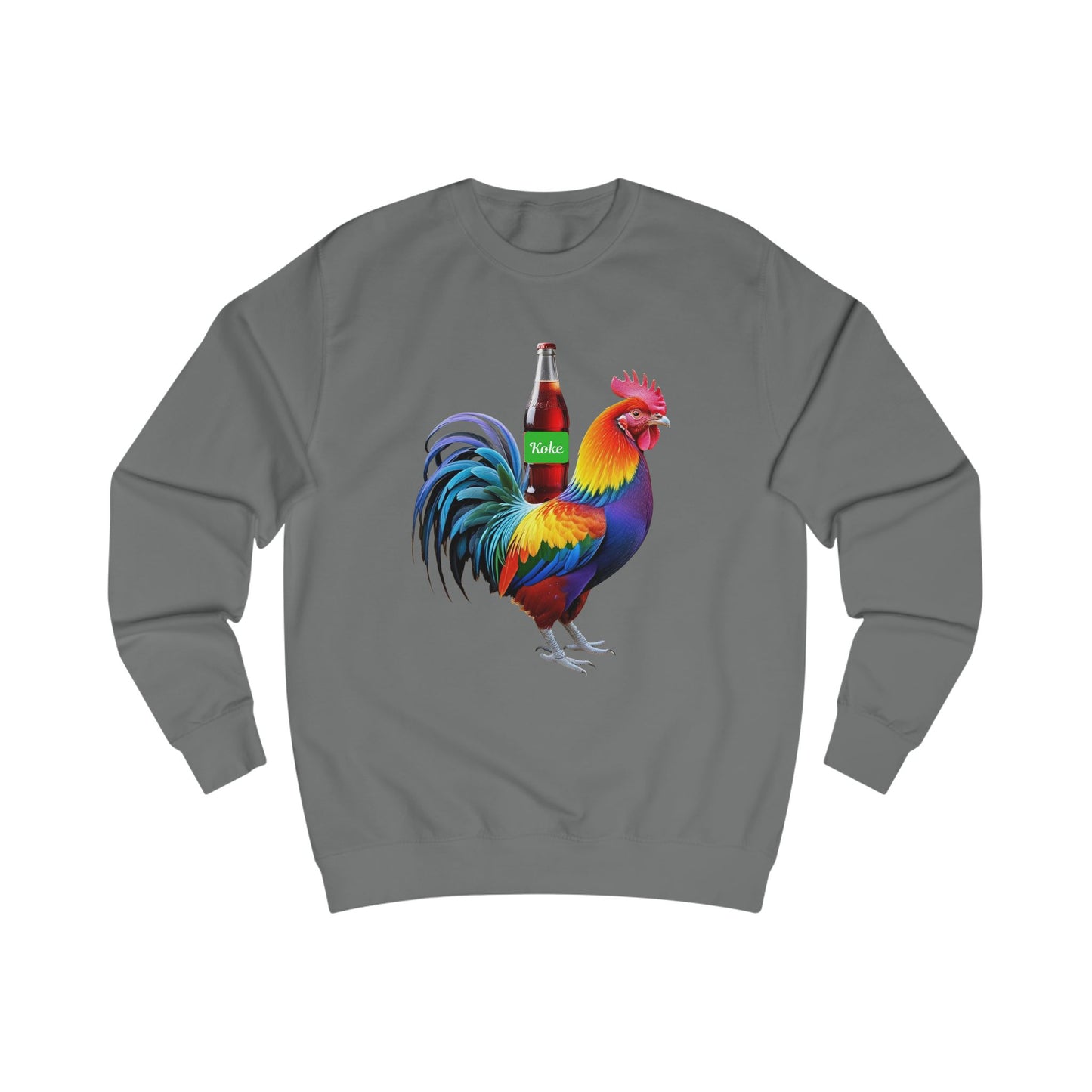 Colorful Koke On The Cock Graphic Unisex Sweatshirt
