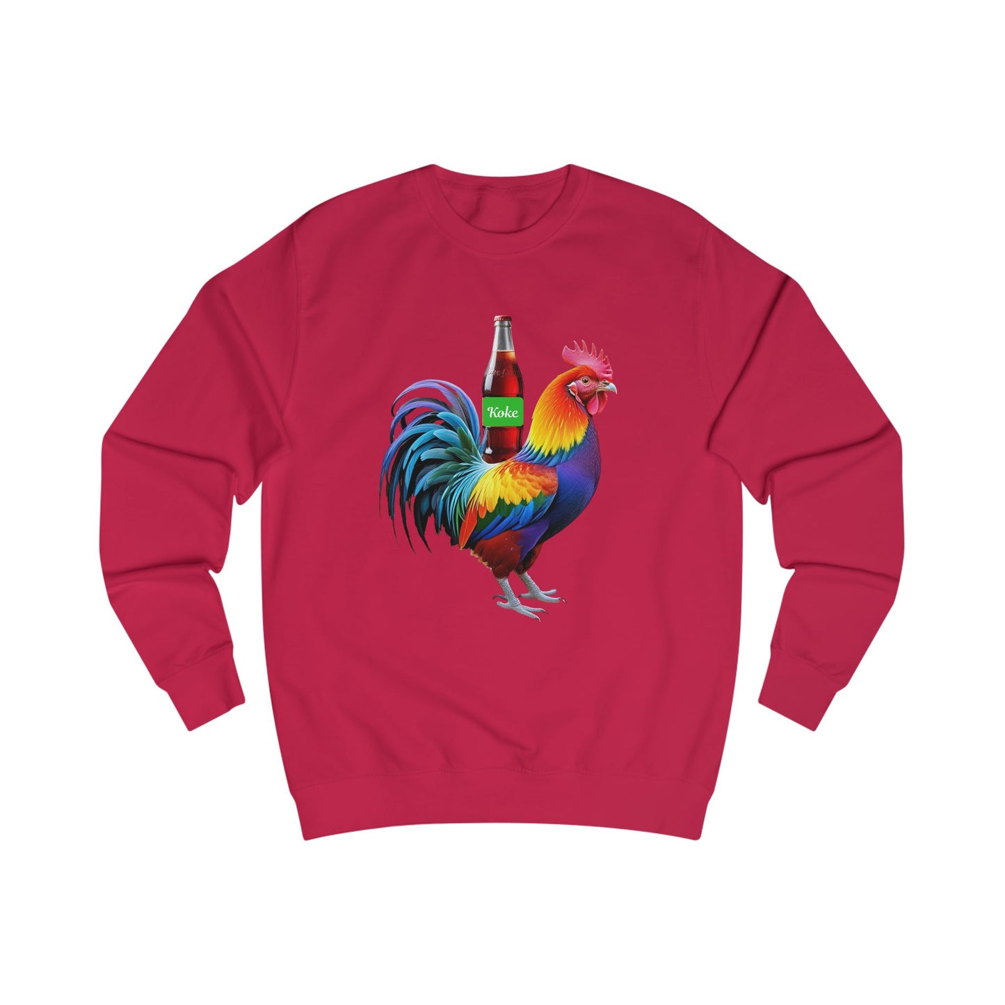 Colorful Koke On The Cock Graphic Unisex Sweatshirt