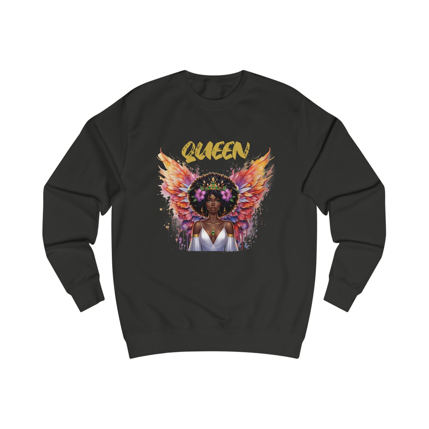 Queen Unisex Swearshirt - Empowering Graphic Tee for Confident Women
