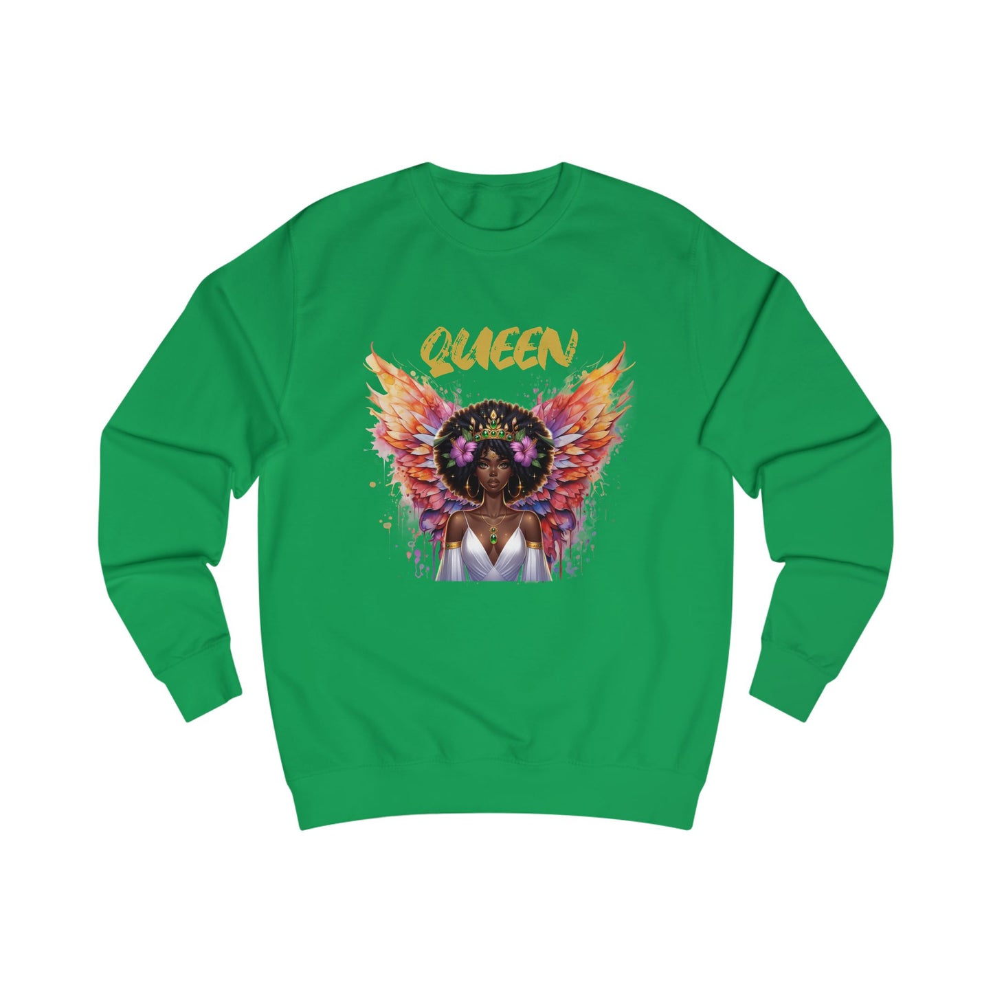 Queen Unisex Swearshirt - Empowering Graphic Tee for Confident Women