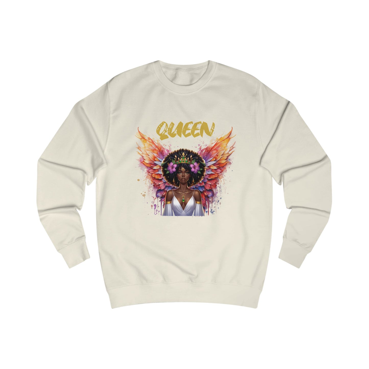 Queen Unisex Swearshirt - Empowering Graphic Tee for Confident Women