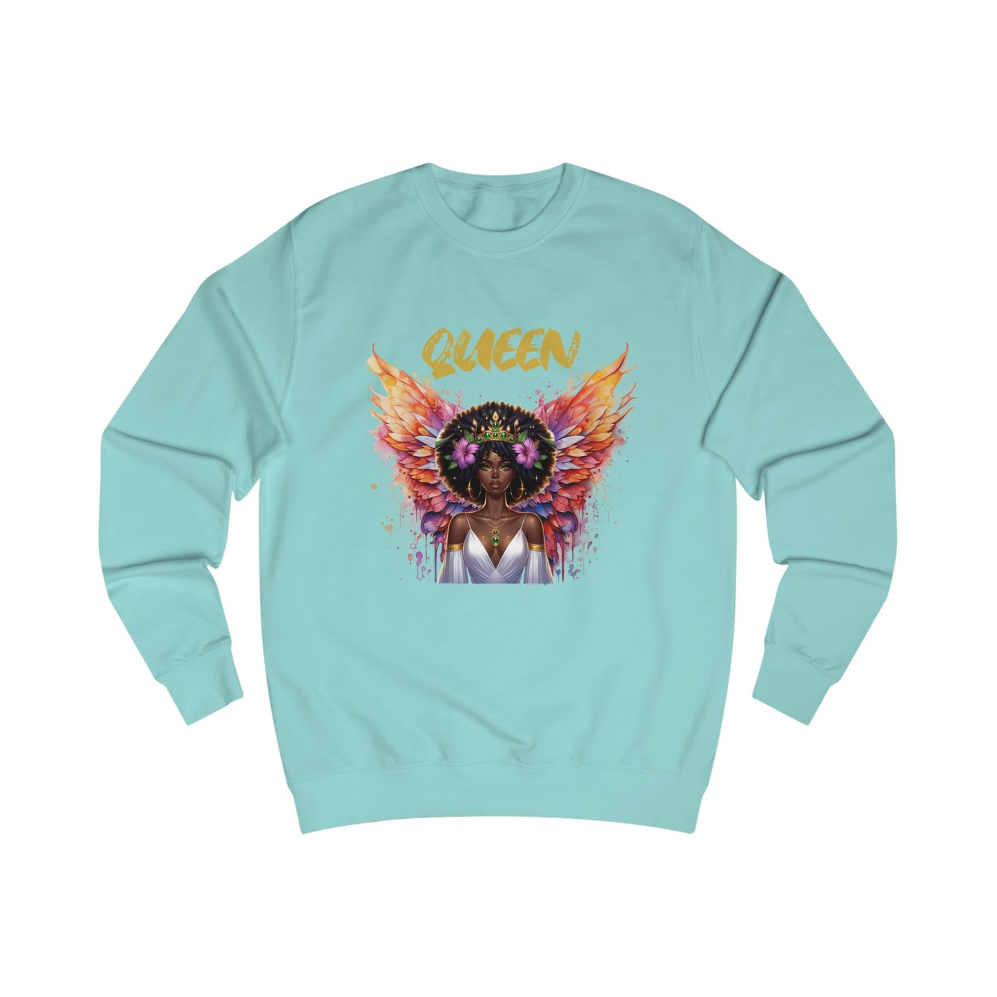 Queen Unisex Swearshirt - Empowering Graphic Tee for Confident Women