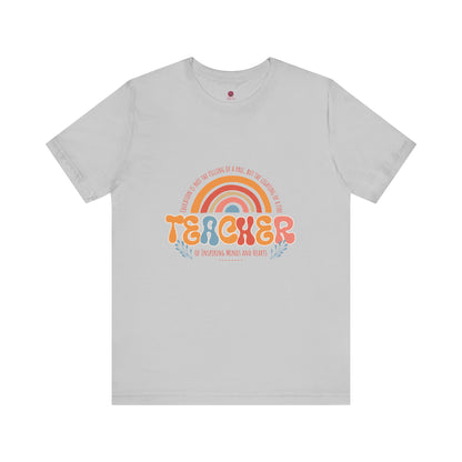 Teacher Appreciation Rainbow Tee, Teacher Gift, Unisex Graphic Shirt, Cute Teacher T-Shirt, Back to School Apparel