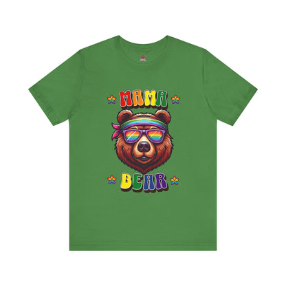 Mama Bear Retro Summer Vibes Pride Tee