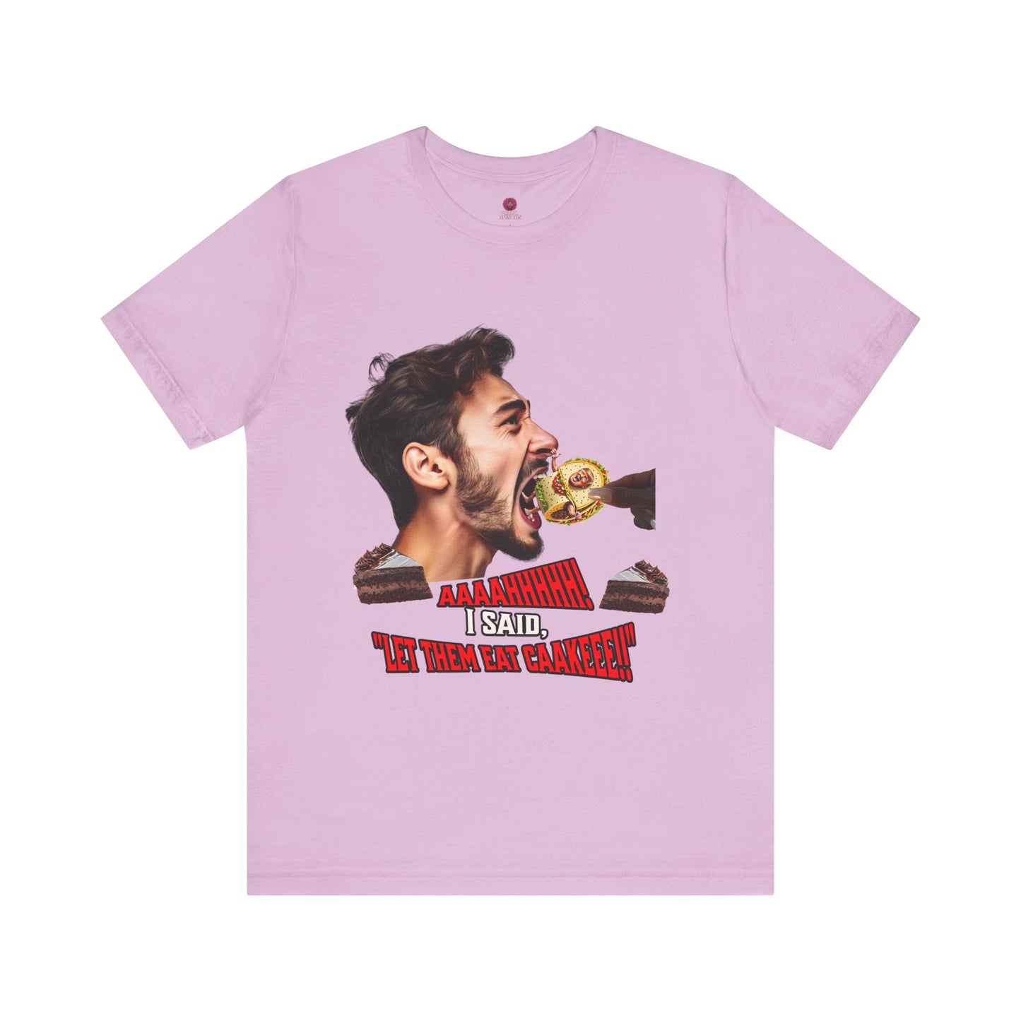 Funny Let Them Eat Cake Tee, Unisex Jersey T-Shirt, Humorous Gift