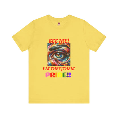 They/Them Pride Short Sleeve Unisex Tee - Celebrate Identity & Inclusivity
