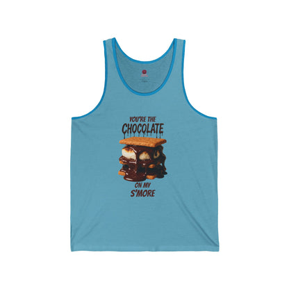 You're the Chocolate On My S'more Unisex Tank Top |Gift for Foodies, or Campfire Nights