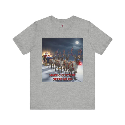 Christmas Reindeer Tee — "Make Christmas Great Again" Holiday T-Shirt