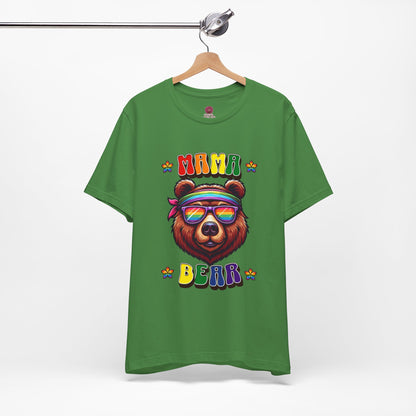 Mama Bear Retro Summer Vibes Pride Tee