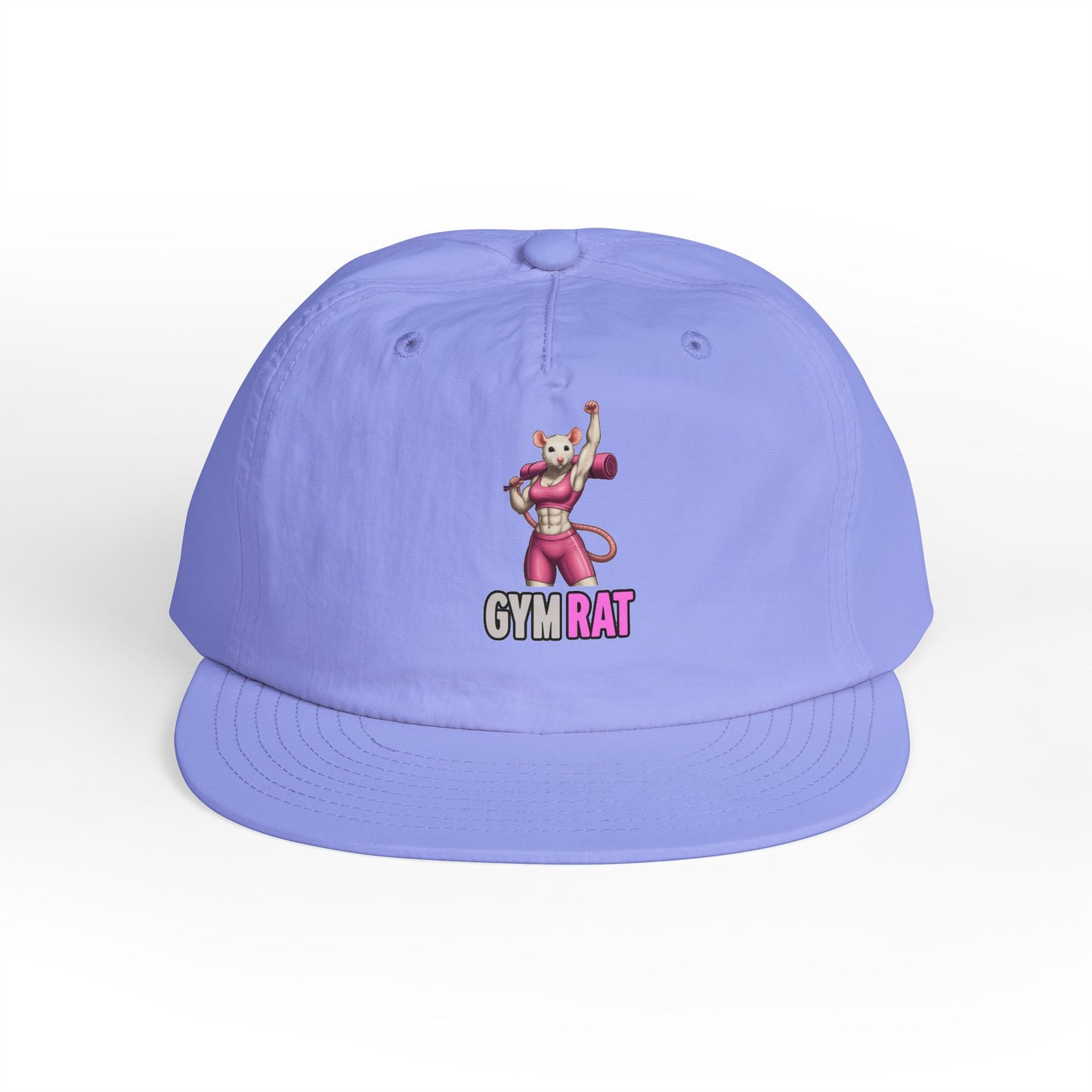 Gym Rat Surf Cap, Fun Baseball Hat, Casual Summer Accessory, Gym Accessory, Active Lifestyle Hat