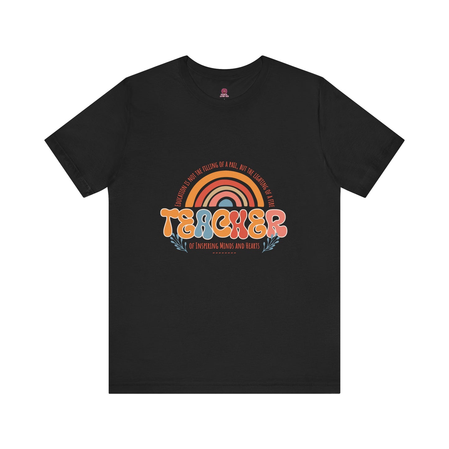 Teacher Appreciation Rainbow Tee, Teacher Gift, Unisex Graphic Shirt, Cute Teacher T-Shirt, Back to School Apparel