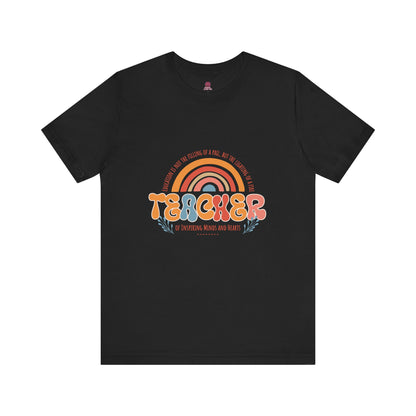 Teacher Appreciation Rainbow Tee, Teacher Gift, Unisex Graphic Shirt, Cute Teacher T-Shirt, Back to School Apparel