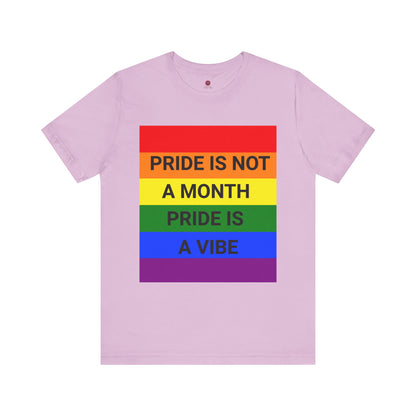 Pride Vibe Unisex Graphic T-Shirt, LGBTQ+ Pride Month Apparel, Rainbow Pride Clothing