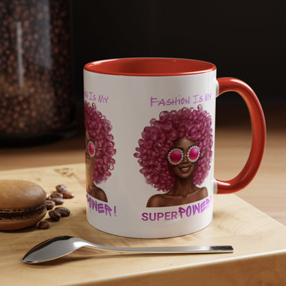 Chic Fashionista Coffee Mug, Empowerment Gift for Her, Stylish Morning Drinkware, Unique Birthday, Trendy Coffee Lover