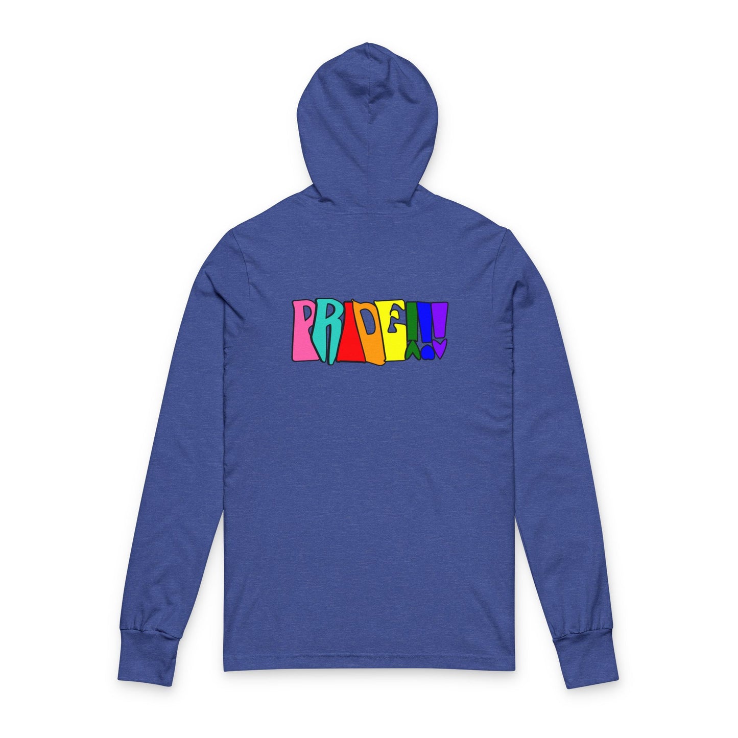 Colorful Front and Back Graphic Pride Unisex Long Sleeve Hooded Tee- Why? You Support "a man"" Statement Shirt