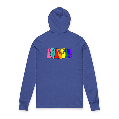 Colorful Front and Back Graphic Pride Unisex Long Sleeve Hooded Tee- Why? You Support "a man"" Statement Shirt