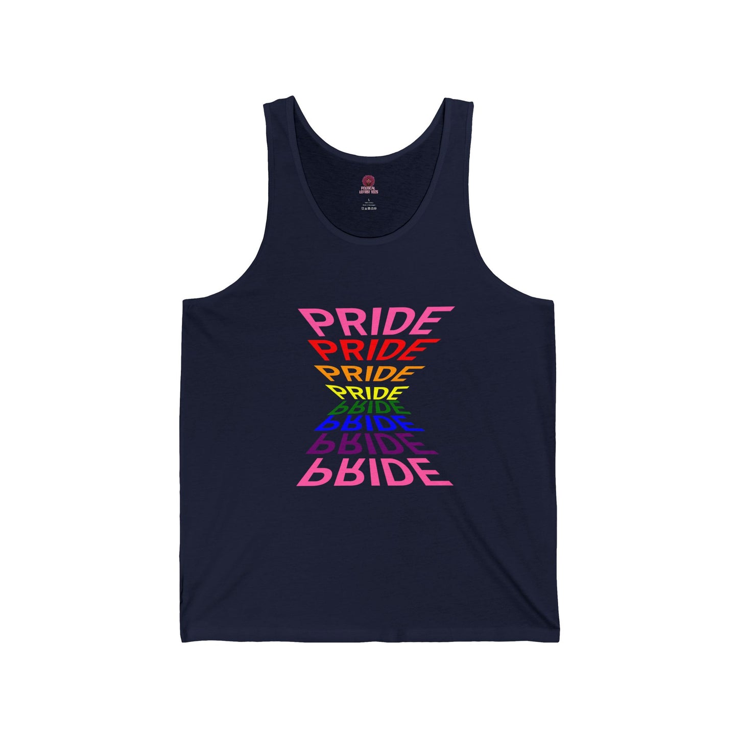 "Pride" Graphic Tank Top, Unisex Pride Shirt, LGBTQ+ Awareness Top
