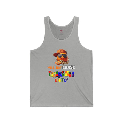 The  Orange Man Will Not Erace Ttansgender Unisex Tank Top